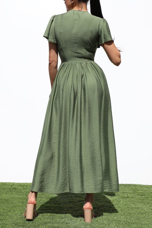 Smocked Top Bow Dress
