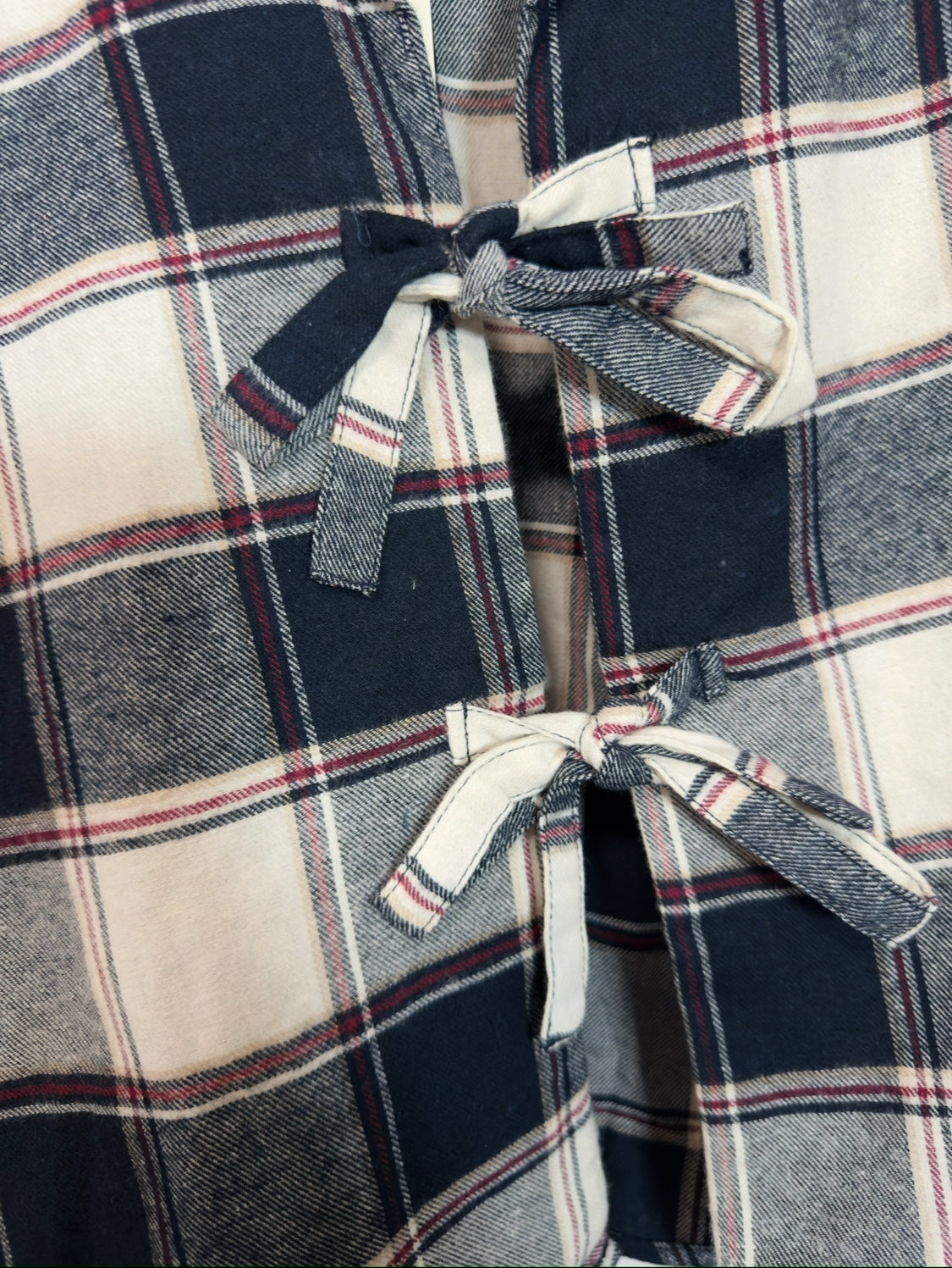 Plaid Bow Top
