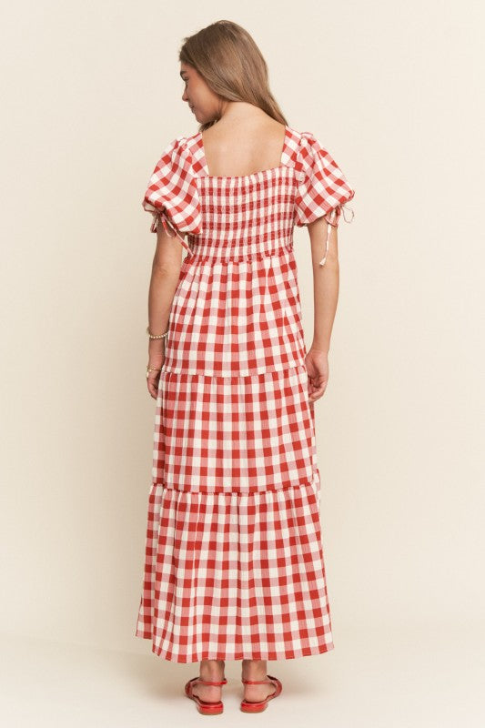 Laura Dress (in light blue & red)