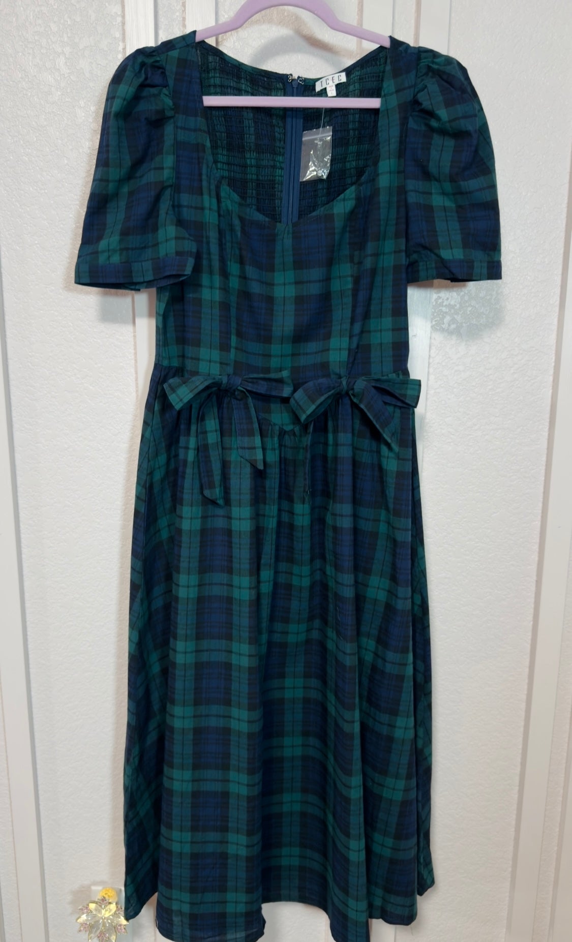 Green Plaid Dress
