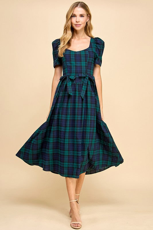 Green Plaid Dress