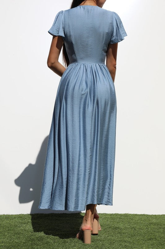 Smocked Top Bow Dress