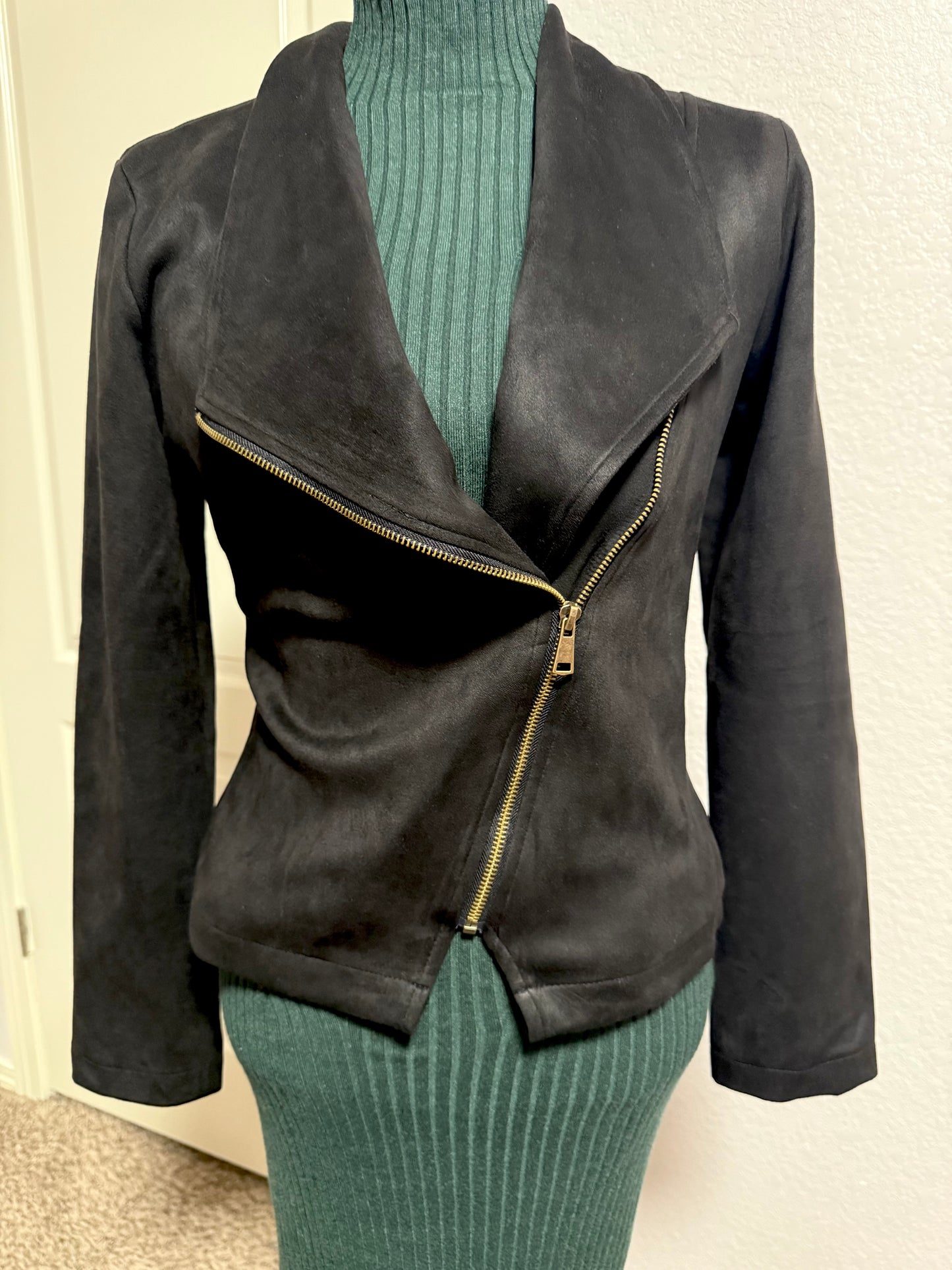 Suede Black Jacket