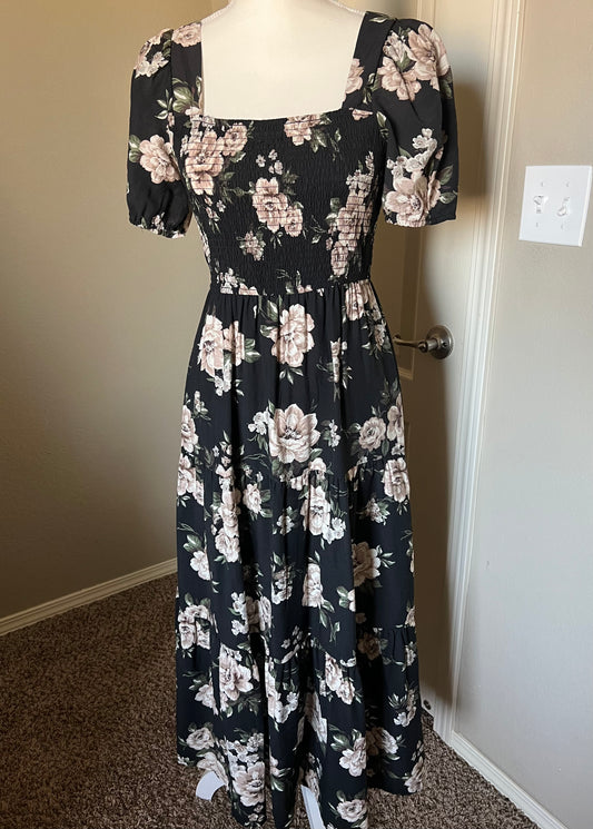 Black Floral Dress