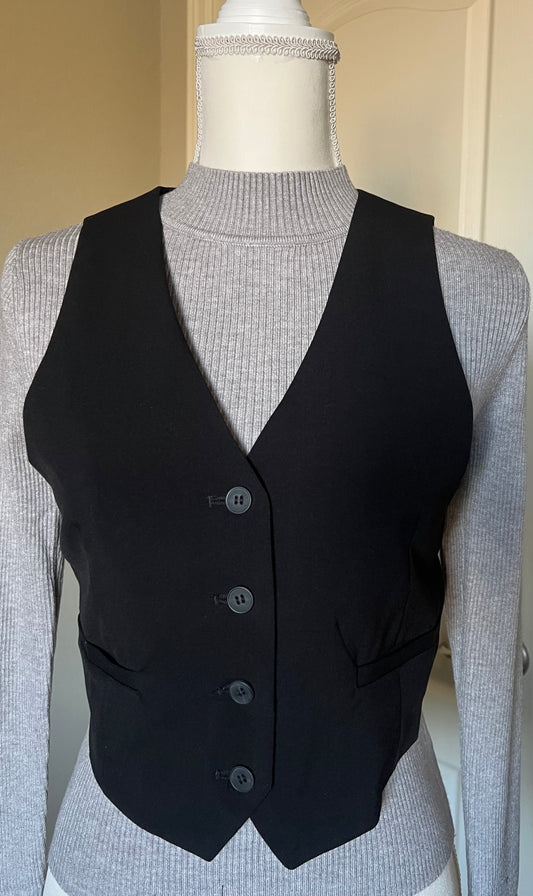 Casual Cropped Vest