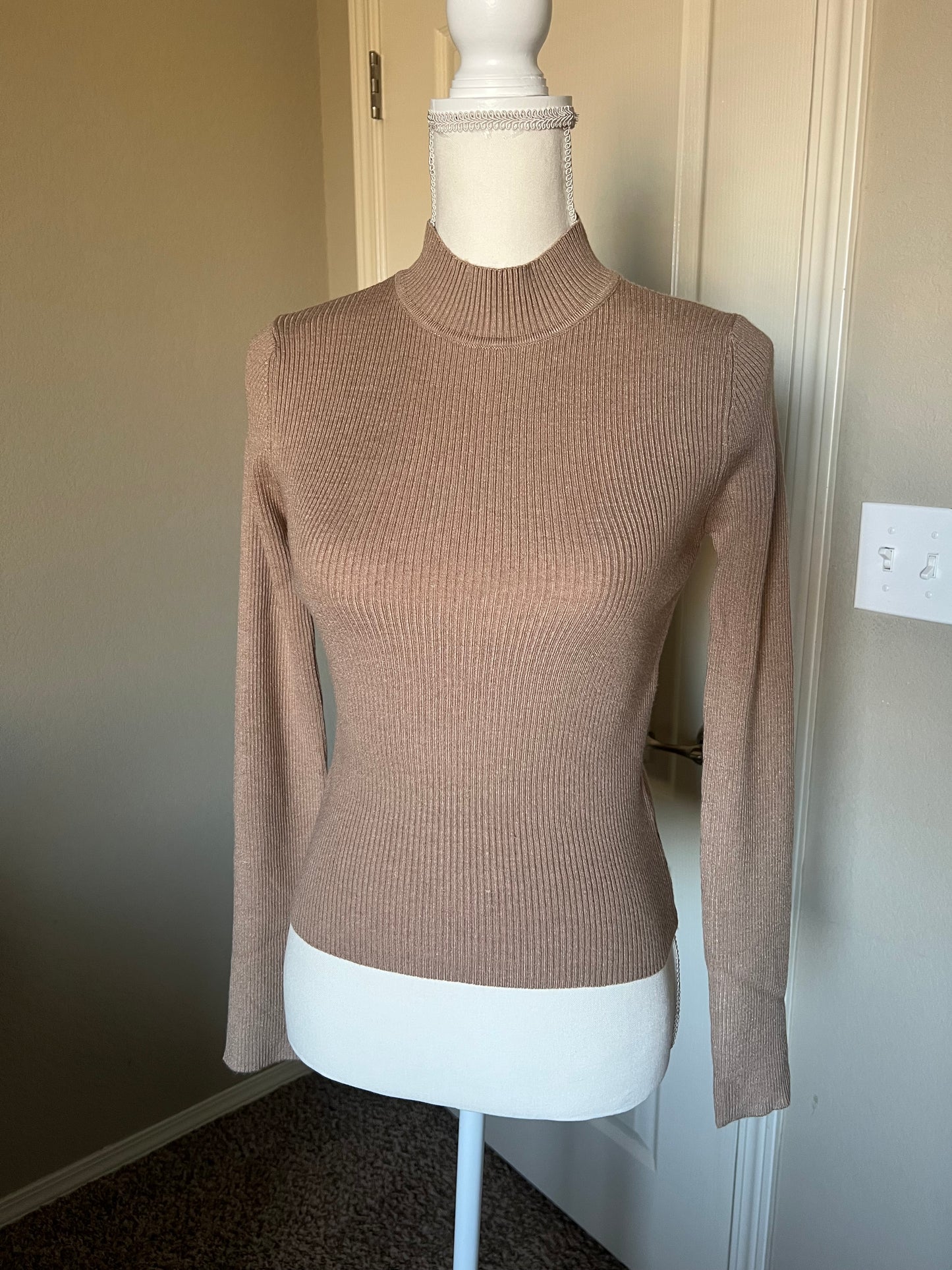 Mock Neck Basic Sweater