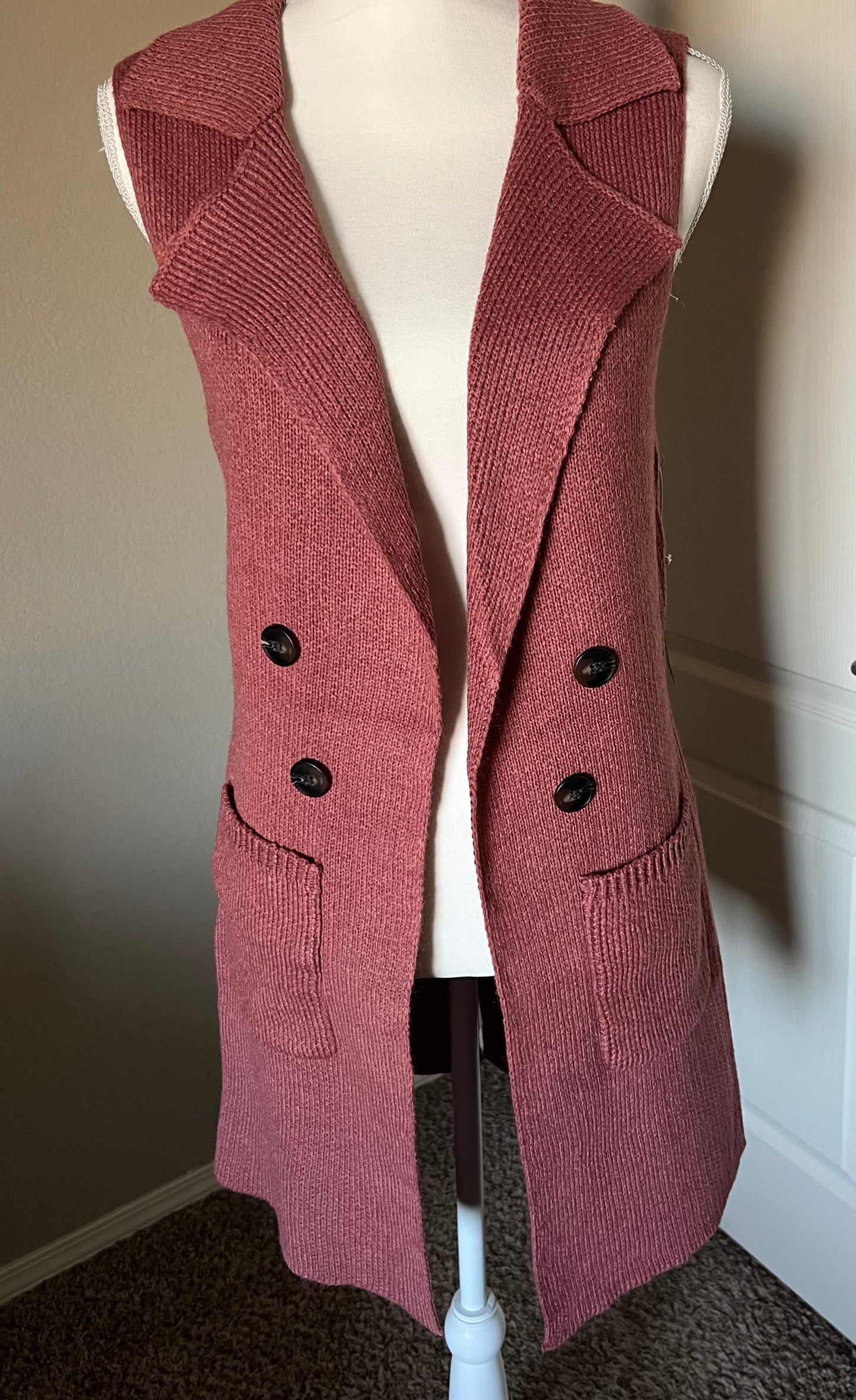 Long sweater vest